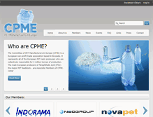 Tablet Screenshot of cpme-pet.org